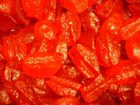 Peren rood geconfijt