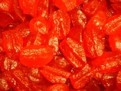 Peren rood geconfijt